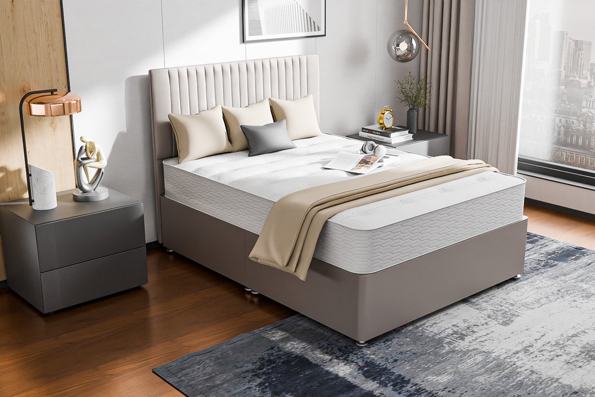 Nero Standard Double Bed with mattress