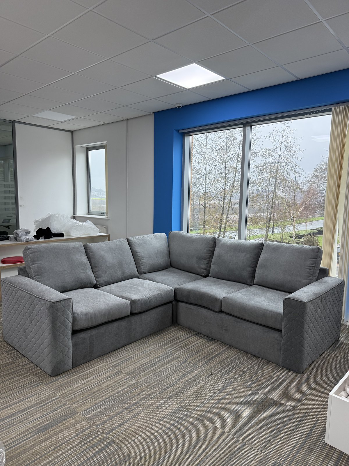 The Lucy Collection - Large Corner Sofa in Grey