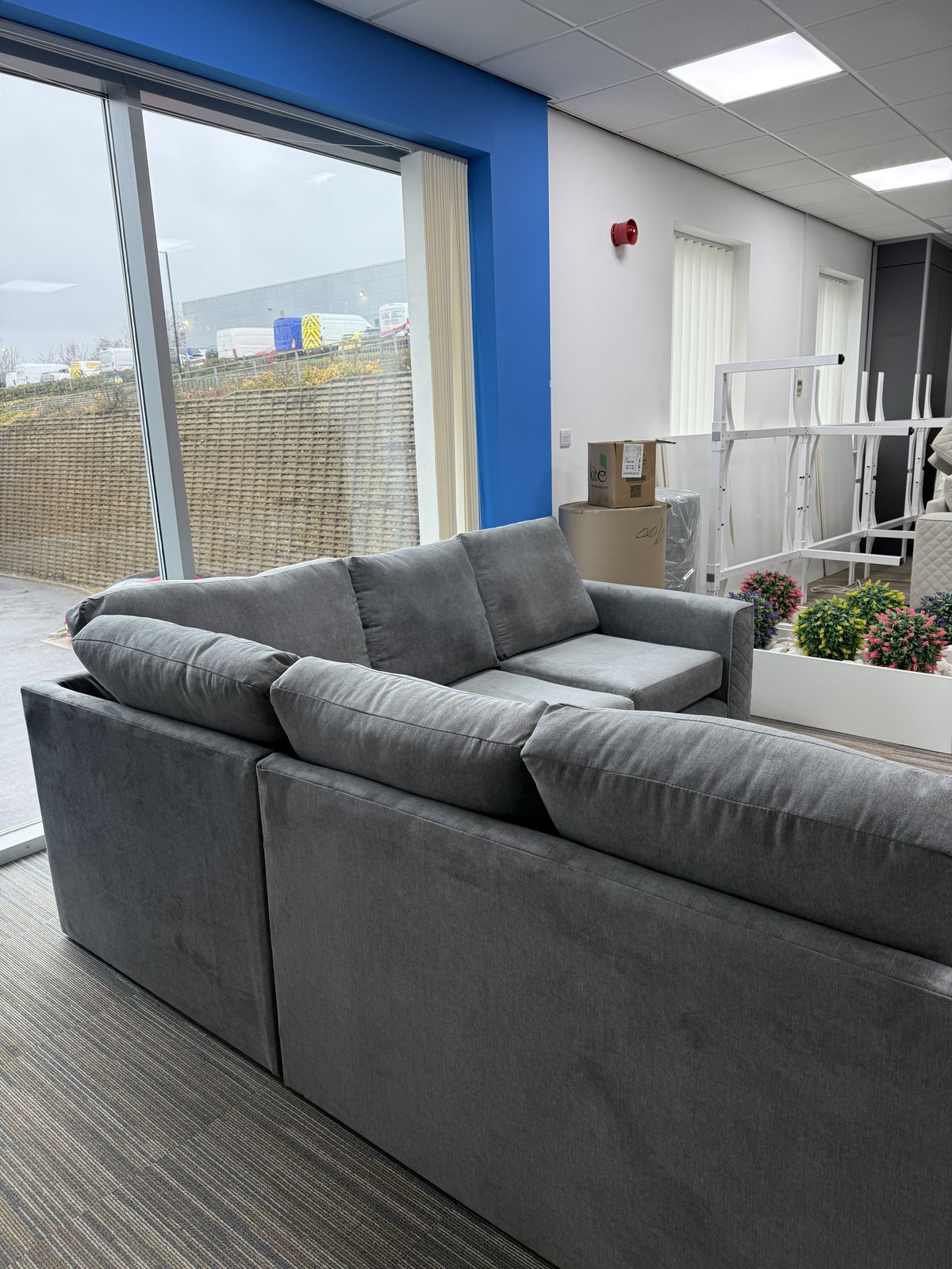 The Lucy Collection - Large Corner Sofa in Grey