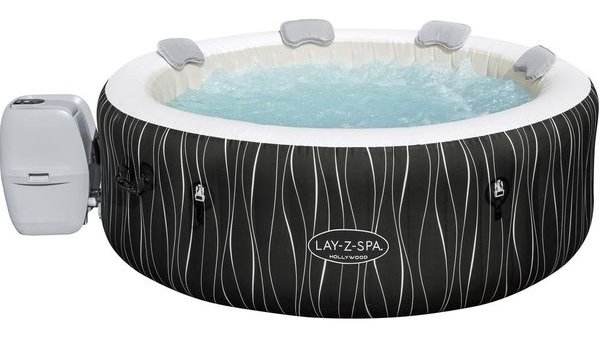 LAY-Z-SPA Hollywood AirJet Inflatable Hot Tub - Black